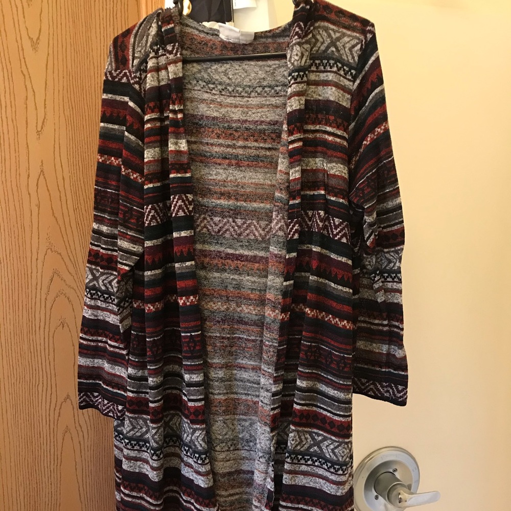Long hooded Cardigan